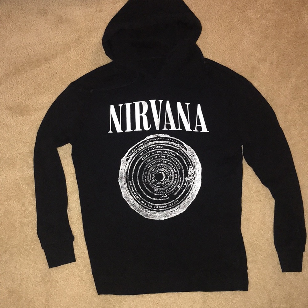 NIRVANA Band Hoodie UNISEX Black